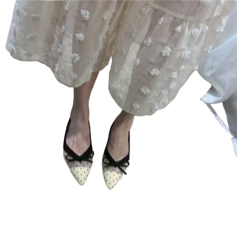 Slingback Pumps Women - 2026 Summer New Polka Dot Single