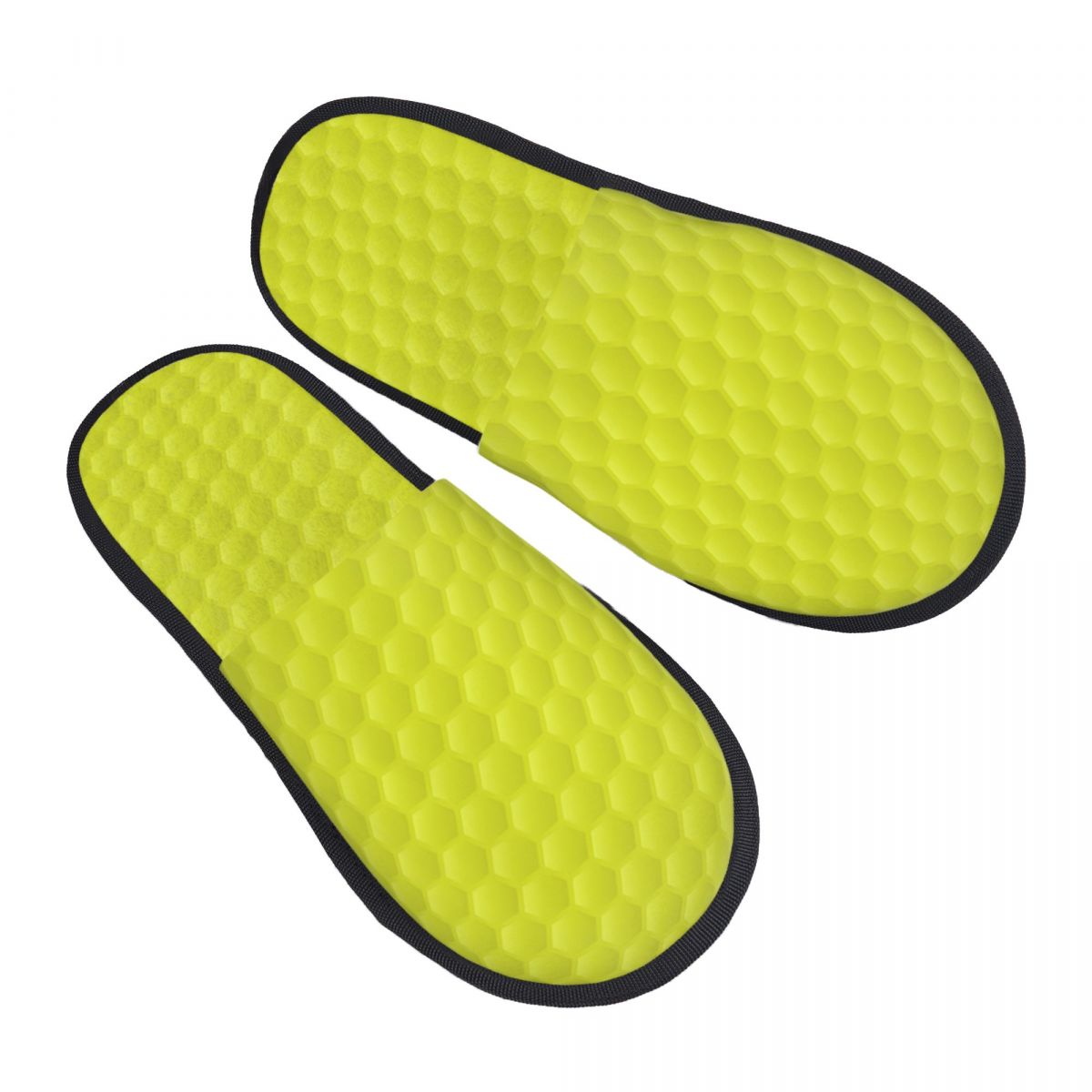 Fluffy Fur Slipper - Golf Ball Texture Print House Slippers
