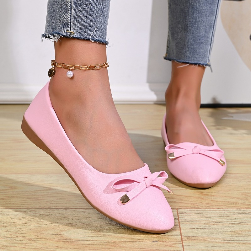 Slingback Pumps Women - Bow Shallow Mouth Soft Sole Comfortable