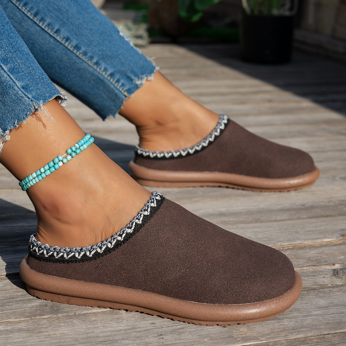 Women's 2025 Embroidered Slipp - Women'S Shoes In Wide Width recensie en prijs