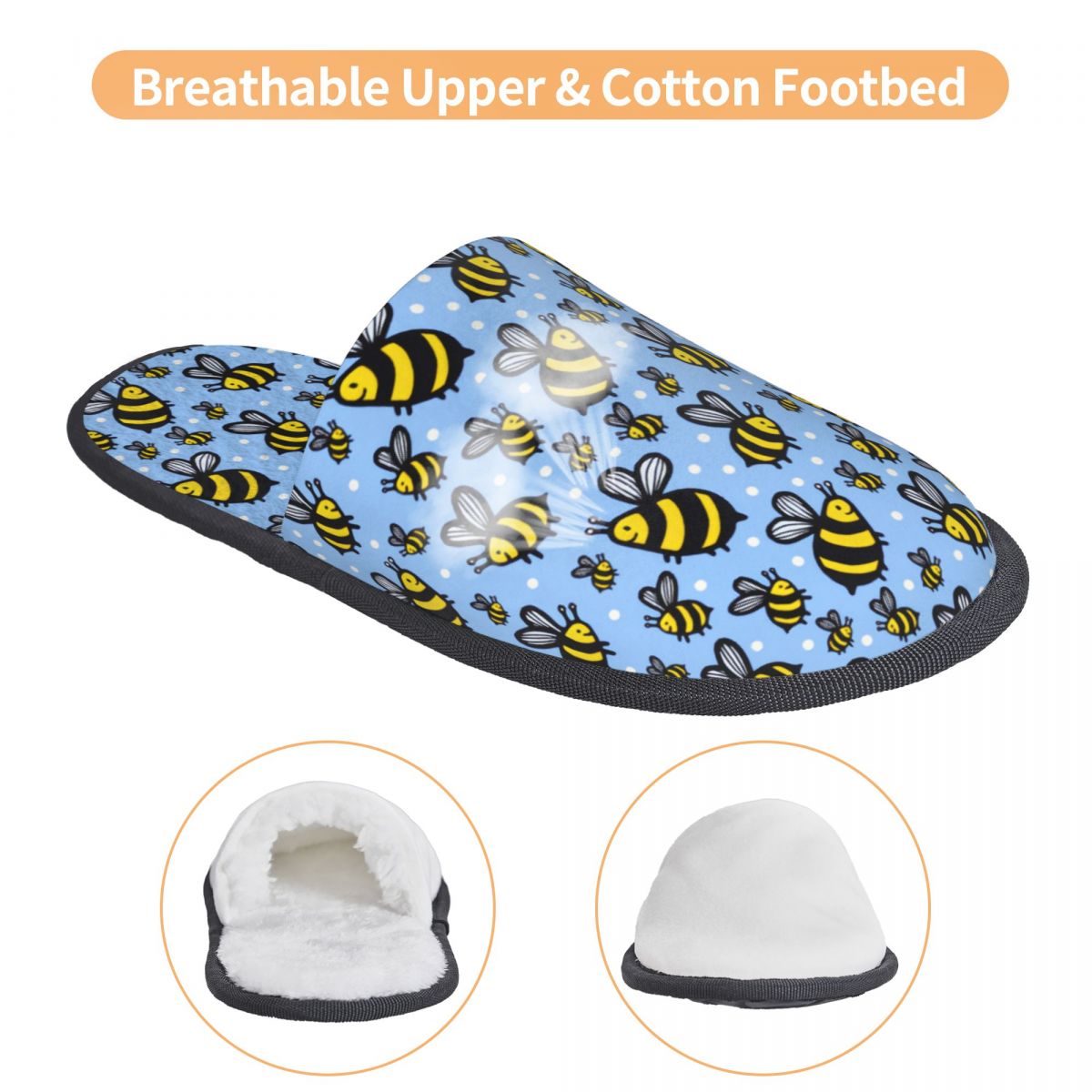 Custom Print Women Blue Scatte - Fluffy Fur Slipper recensie en prijs