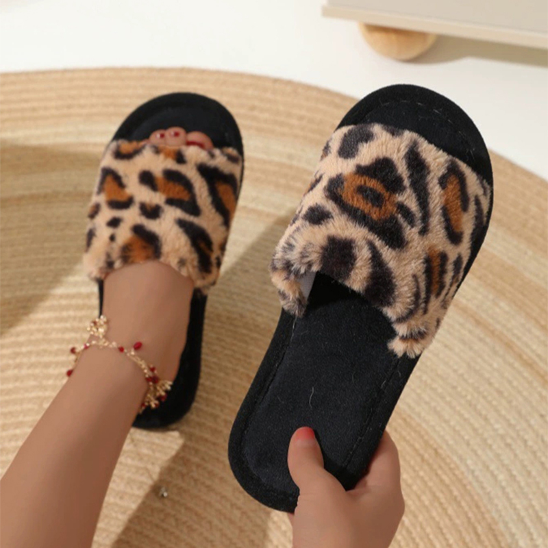 Vintage Leopard Home Plush Sli - Fluffy Fur Slipper recensie en prijs