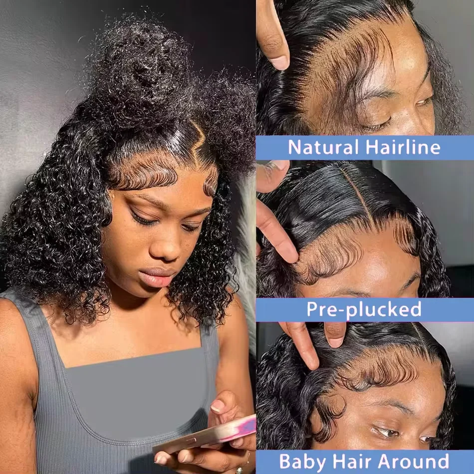 200% Density Curly Bob Wigs Hu - Women'S Shoes Bobs recensie en prijs