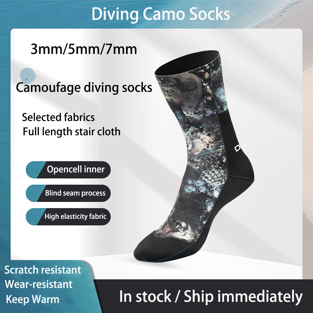 3/5/7mm Neoprene Camo Diving S - Women'S Shoes For Neuropathy recensie en prijs