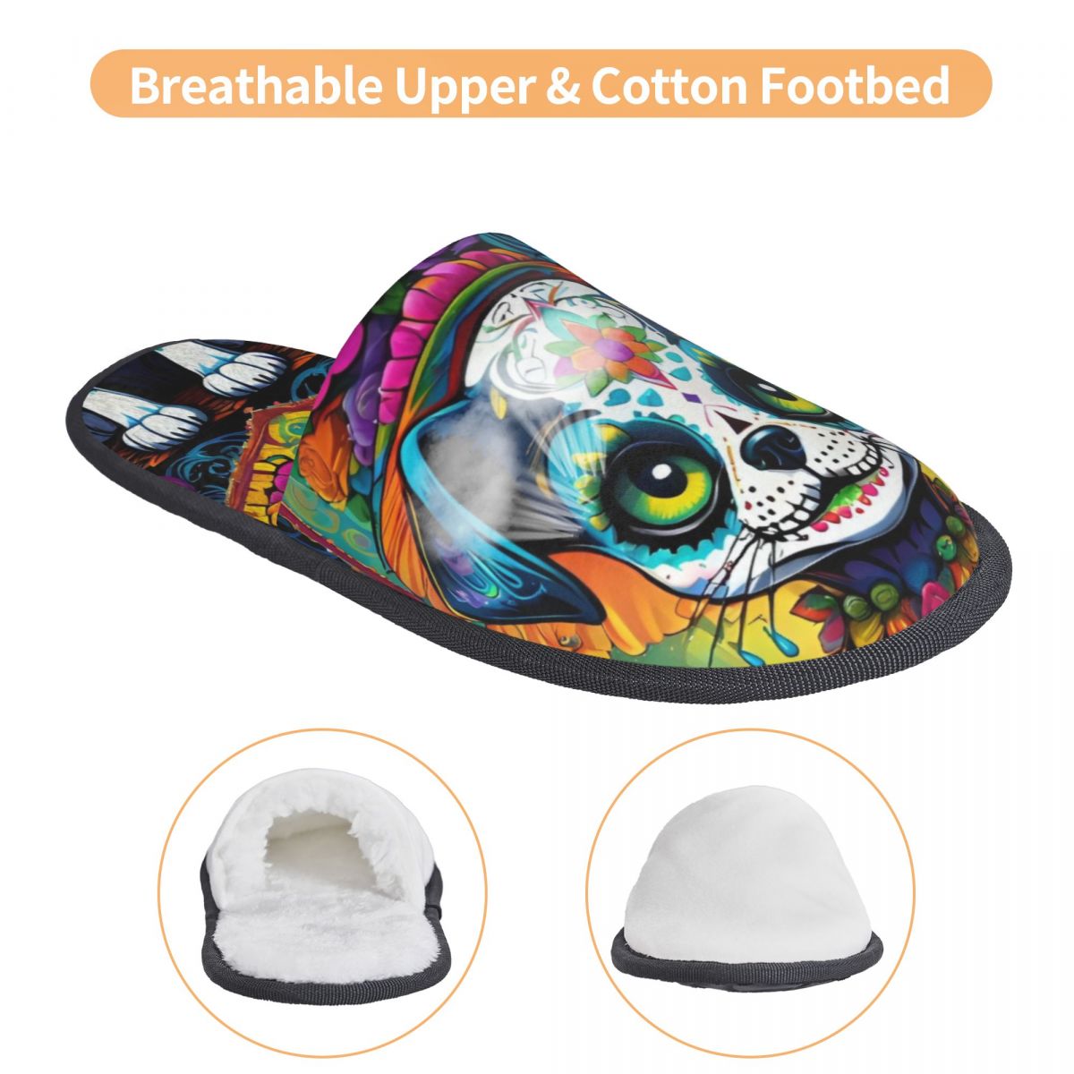 Custom Women Mexican Floral Sk - Fluffy Fur Slipper recensie en prijs