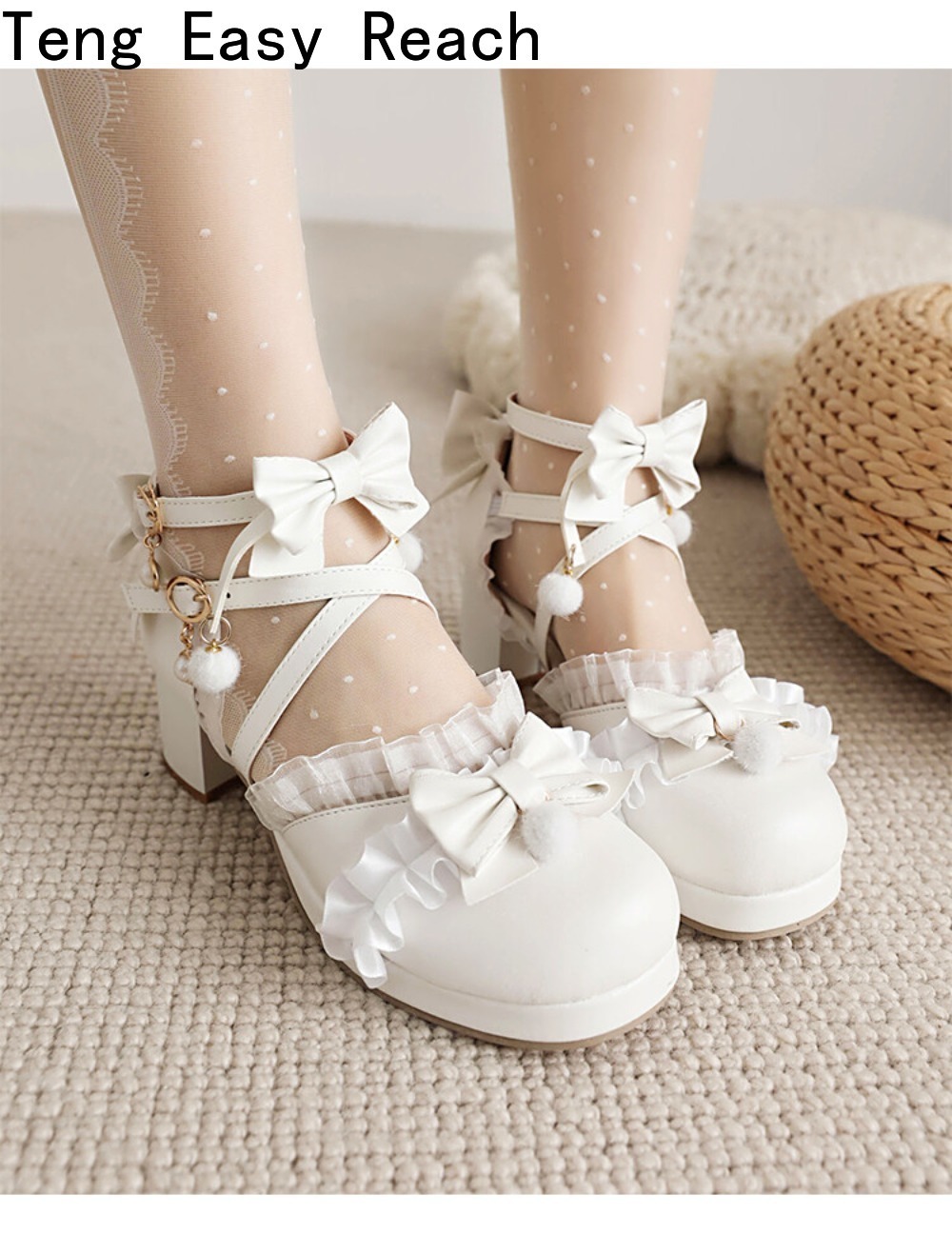 Women's White Mary Janes Sanda - Women'S Shoes Easy Street recensie en prijs