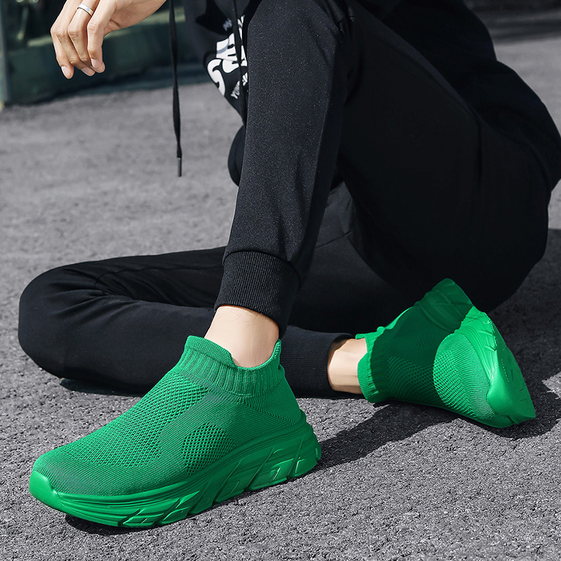 Fashion Green Men Sock Sneaker - Women Shoes Qc recensie en prijs