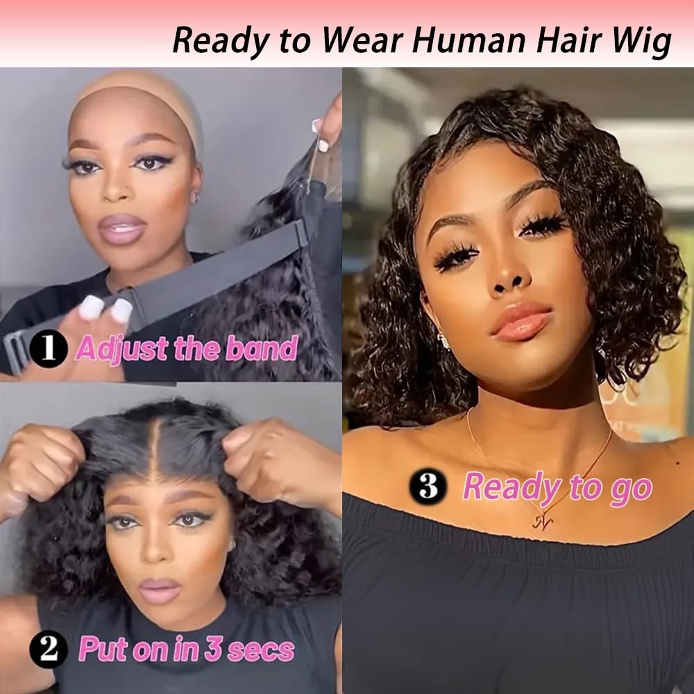 Glueless Deep Wave Wigs Human  - Women'S Shoes Bobs recensie en prijs