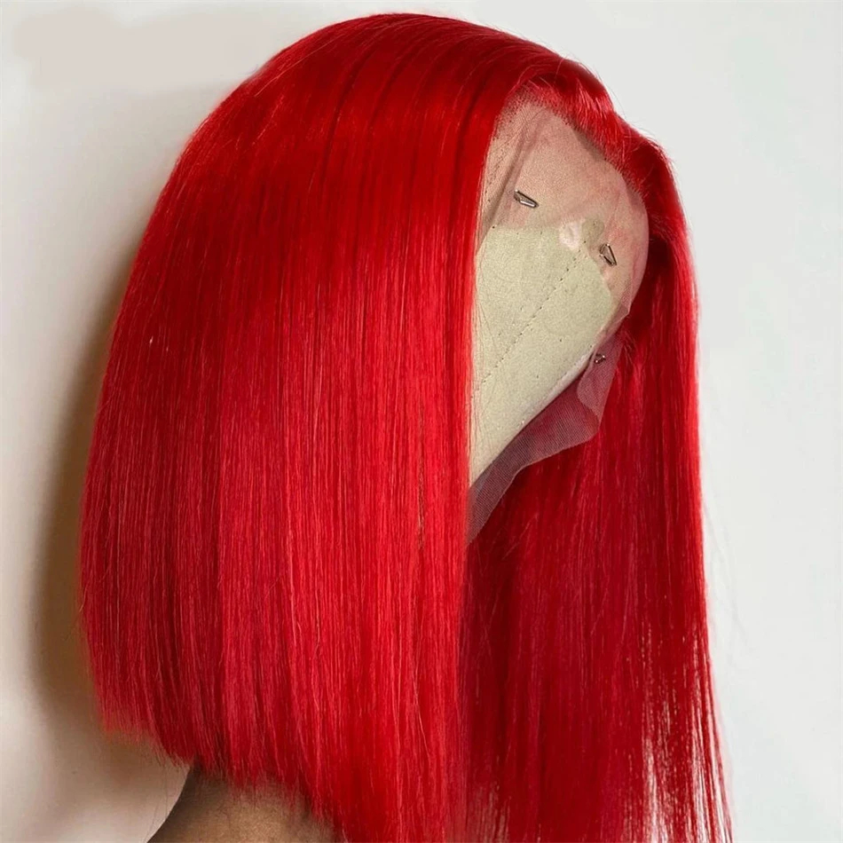 13x4 Short Bob Wig Hot Red Bur - Women'S Shoes Bobs recensie en prijs