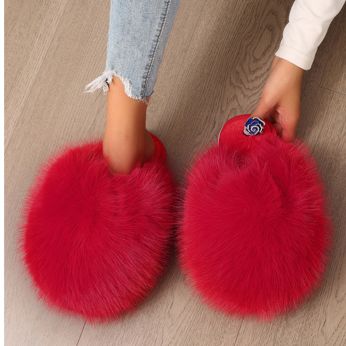 Women Indoor Slippers  Autumn  - Fluffy Fur Slipper recensie en prijs