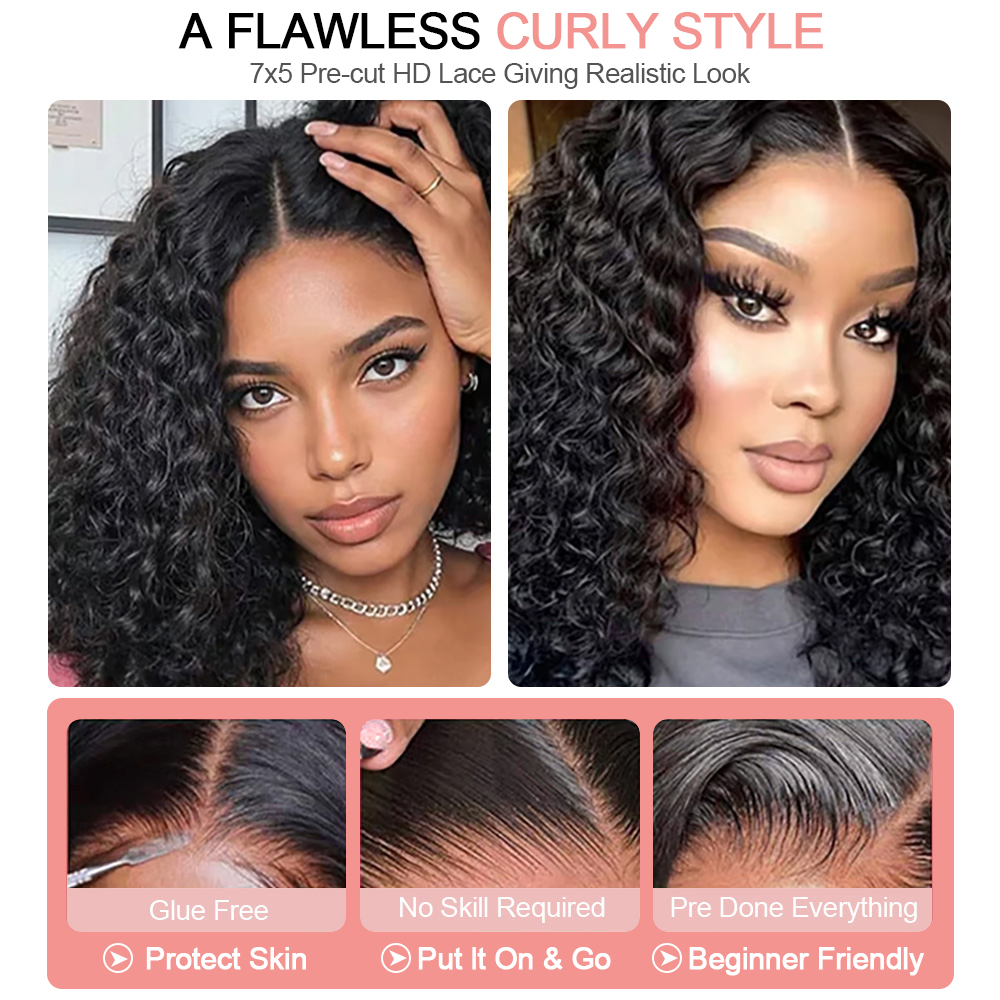 Water Curly Short Bob Wigs 250 - Women'S Shoes Bobs recensie en prijs