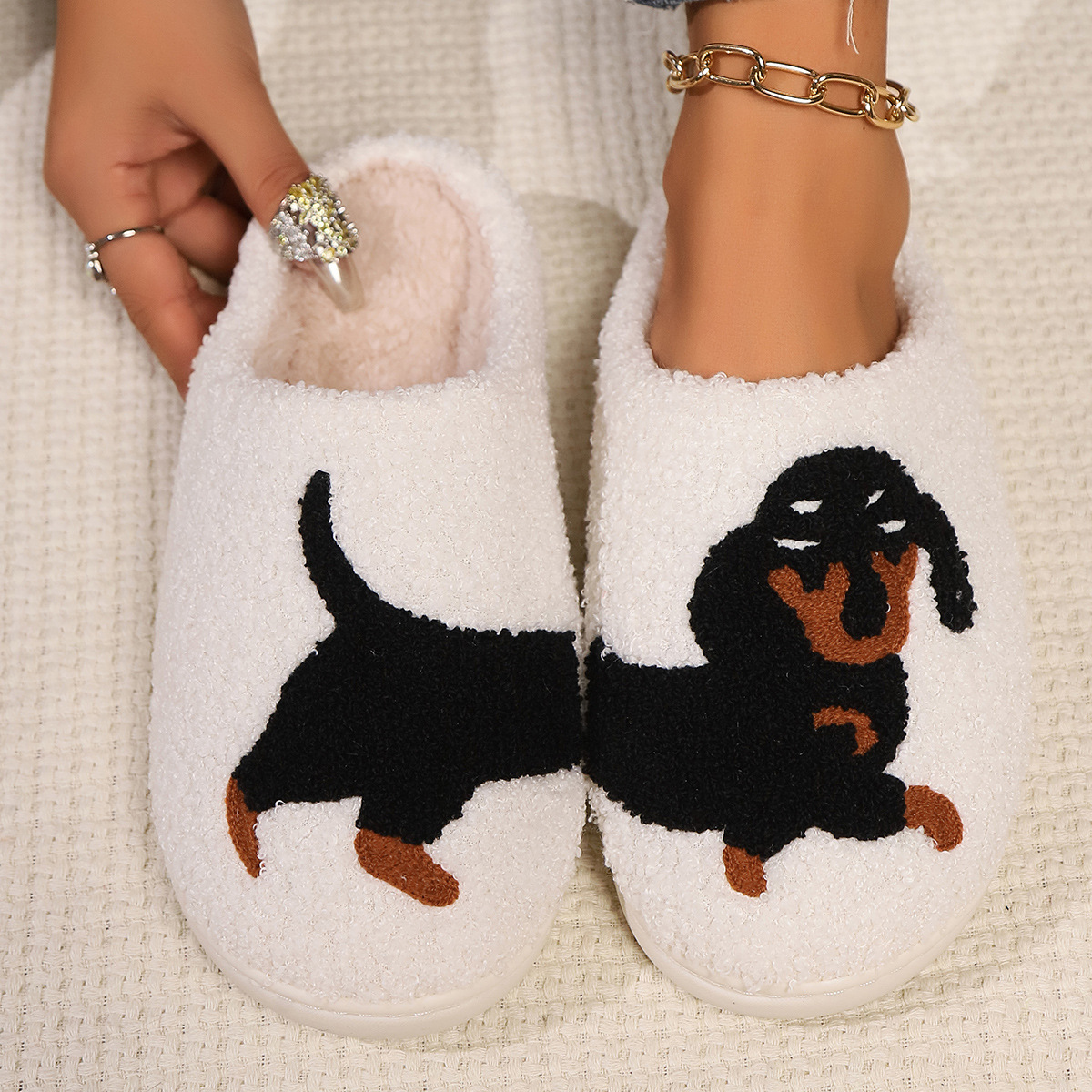 Winter Plush Cute Dachshund Em - Women Shoes Winter recensie en prijs